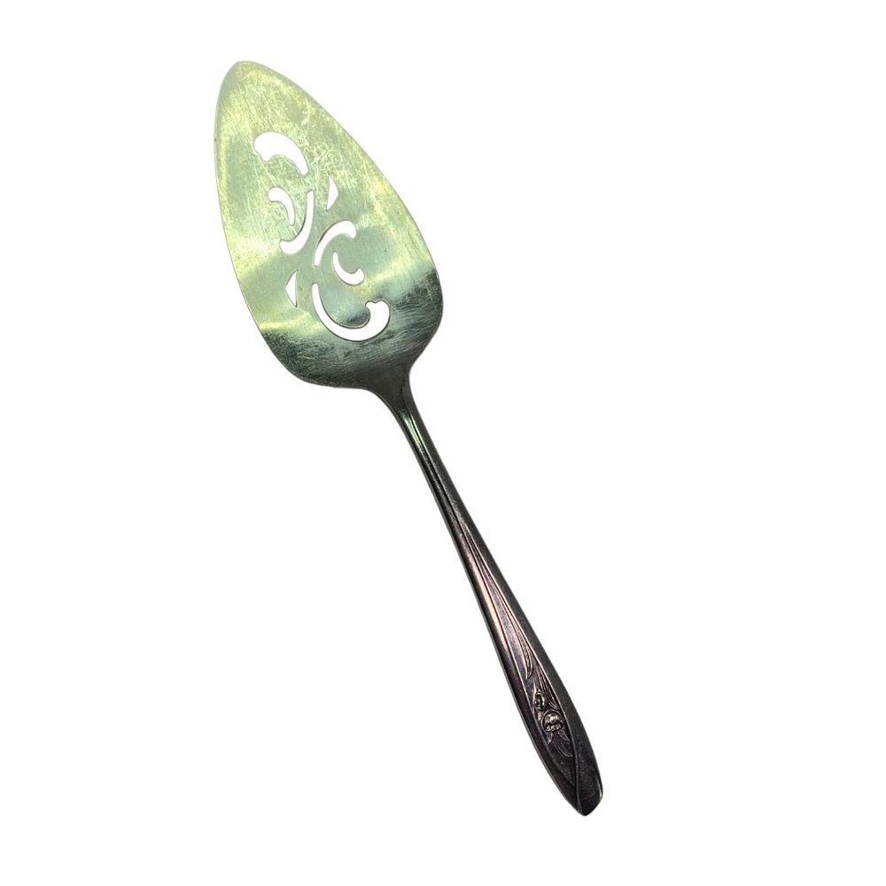 Vintage 1956 International Silver Tulip Pattern Pie Cake Server Serving Piece